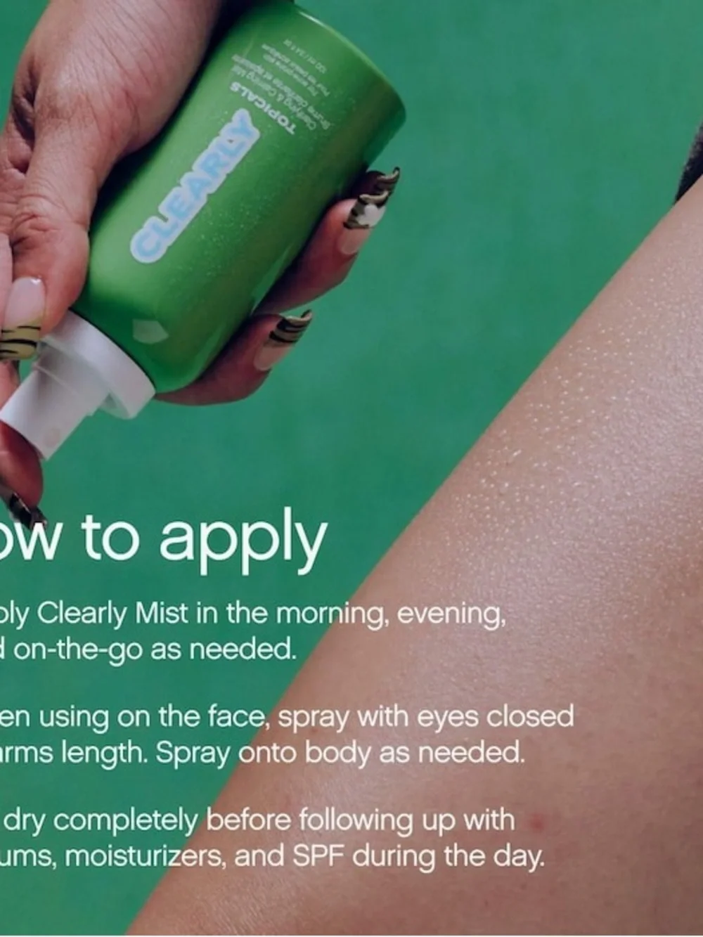 Clearly Topicals Clarifying & Calming Mist - Green